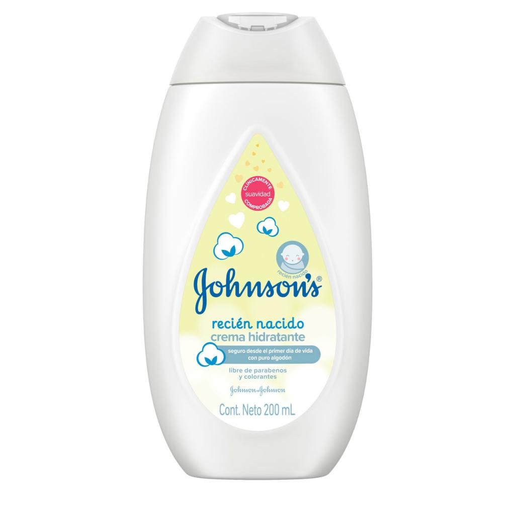 crema hidratante johnson's baby recien nacido 200ml 