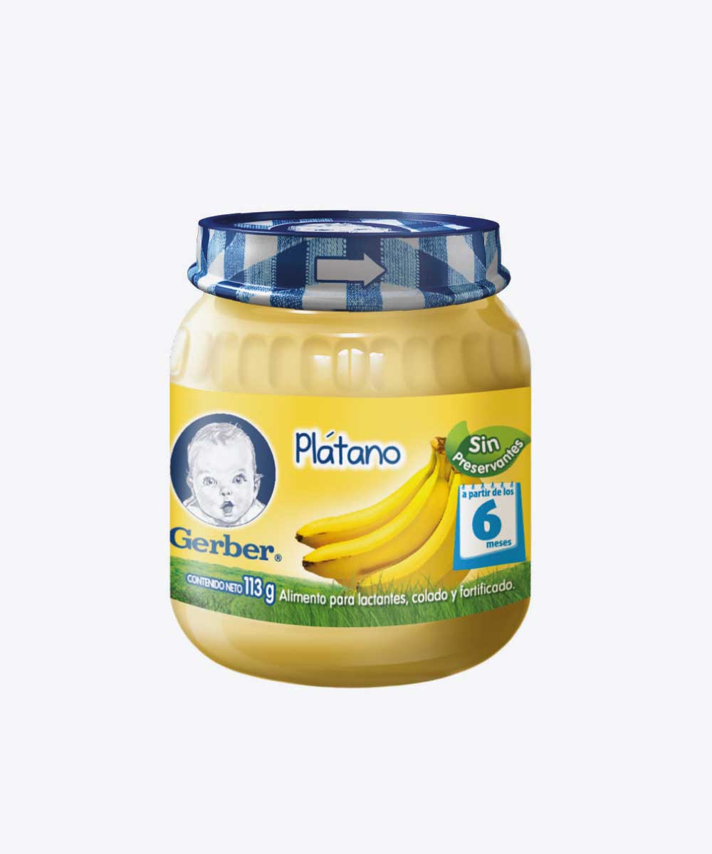 compota gerber paso 2 banano 113 gr